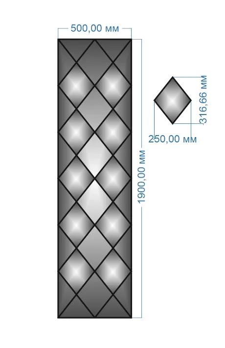 Дзеркальне панно YUF_GLASS 1900х500 мм - 208258