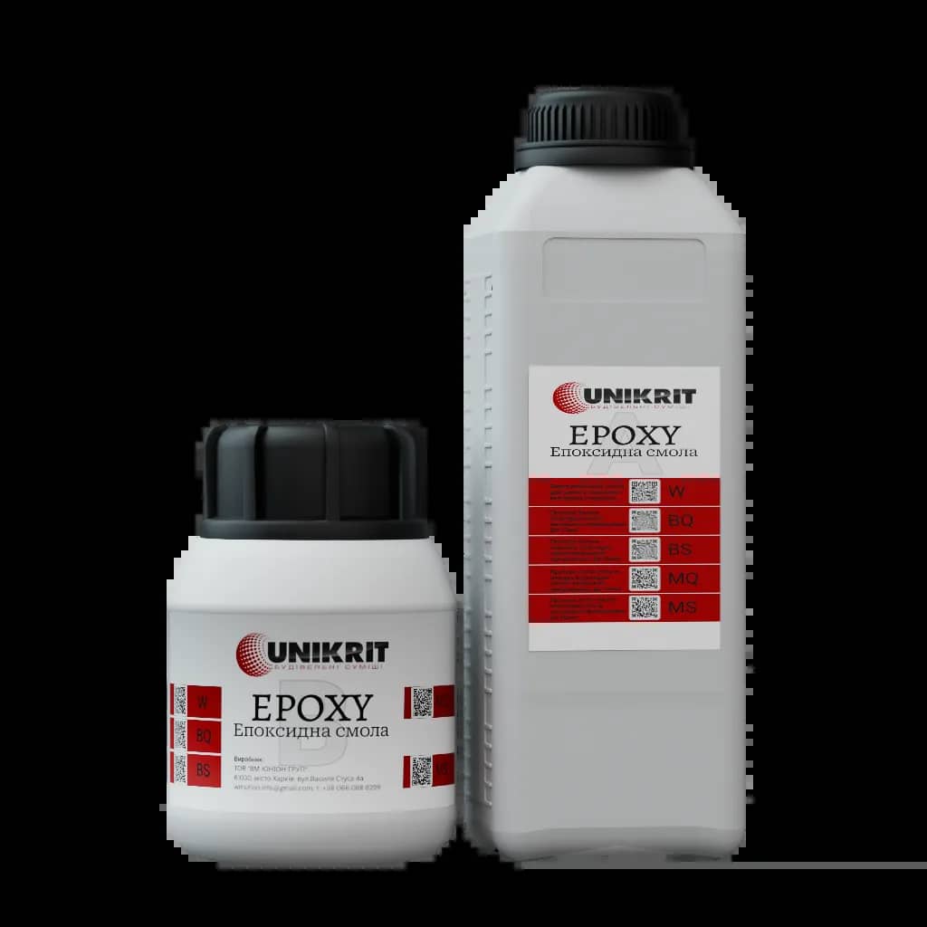 Прозрачная легко текучая смола для заливок до 15мм UNIKRIT EPOXY MQ 1,5 кг - 208418