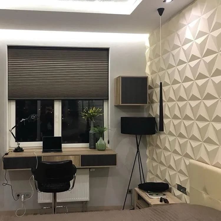 3D панель из гипса Трианглы - 600236623