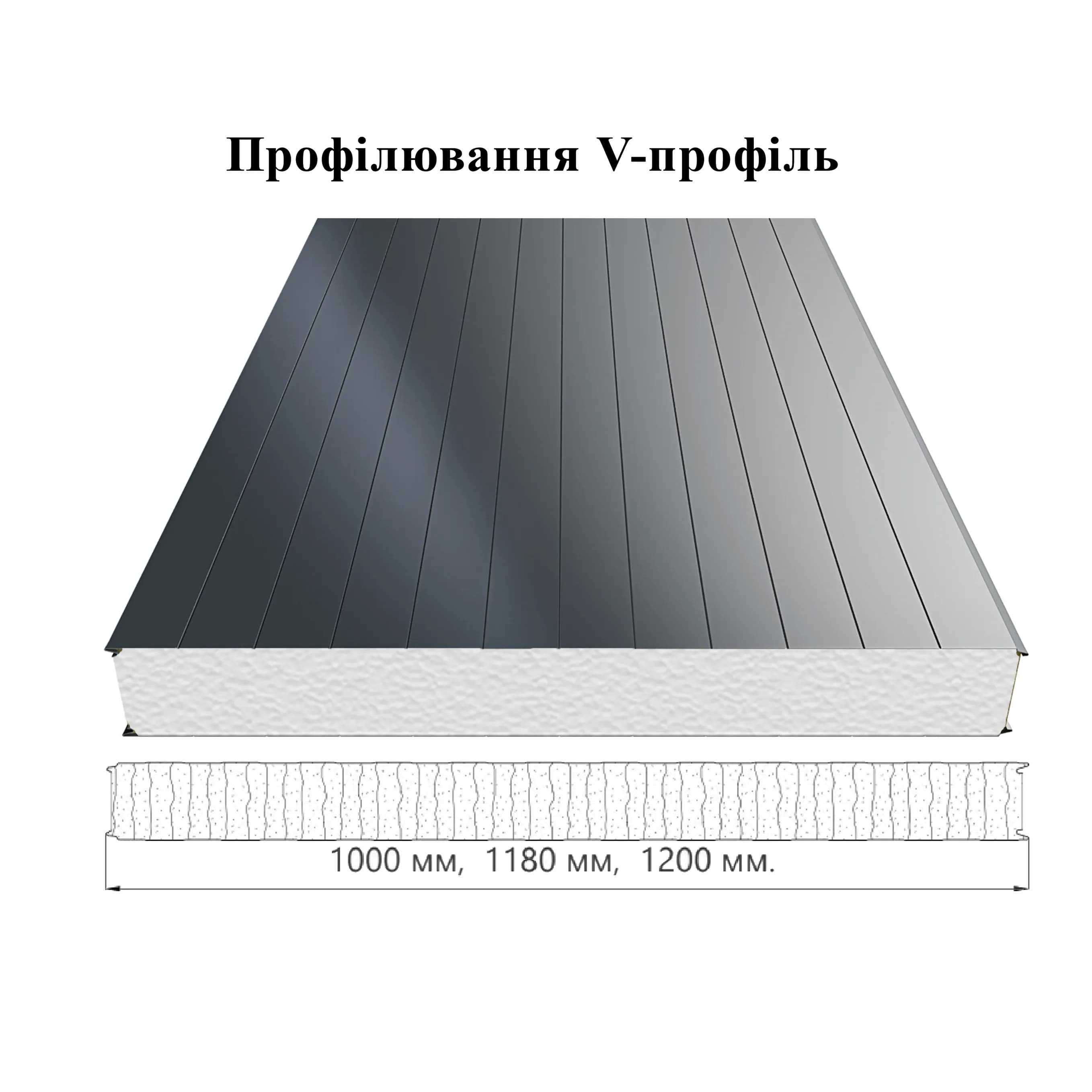 Стеновая сэндвич-панель Пенополистирол 140 мм - 778415014