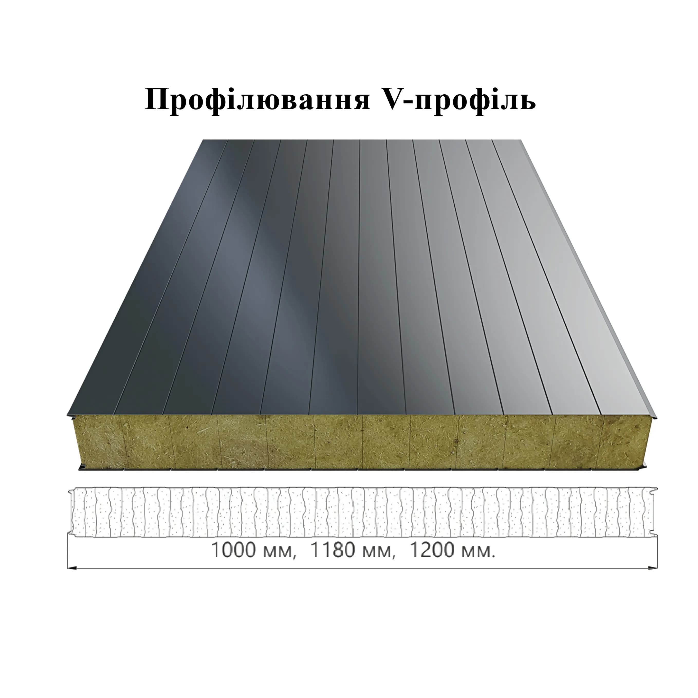 Стеновая сэндвич-панель Мин.Вата 65 мм - 388067291