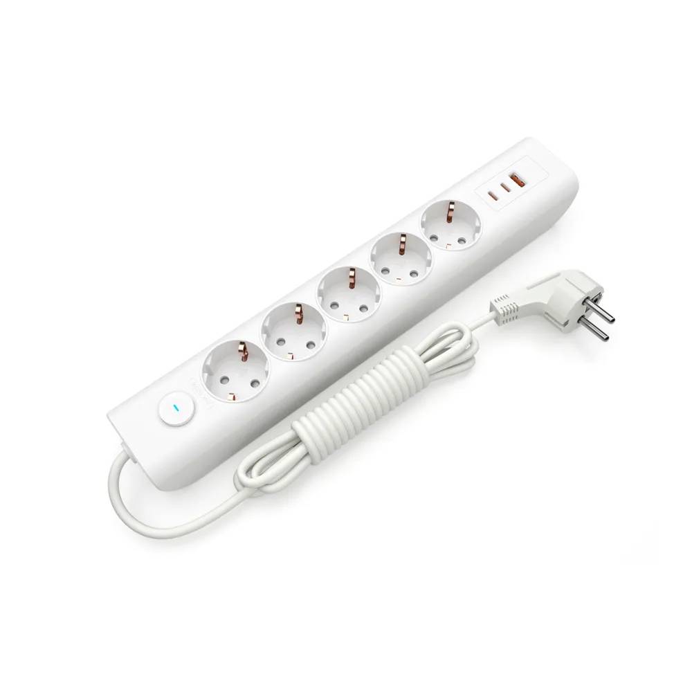 Удлинитель сетевой ELECTRUM PD 5 розеток 3м с выключателем 2 Type-C + USB (C-ES-1991) - 209686