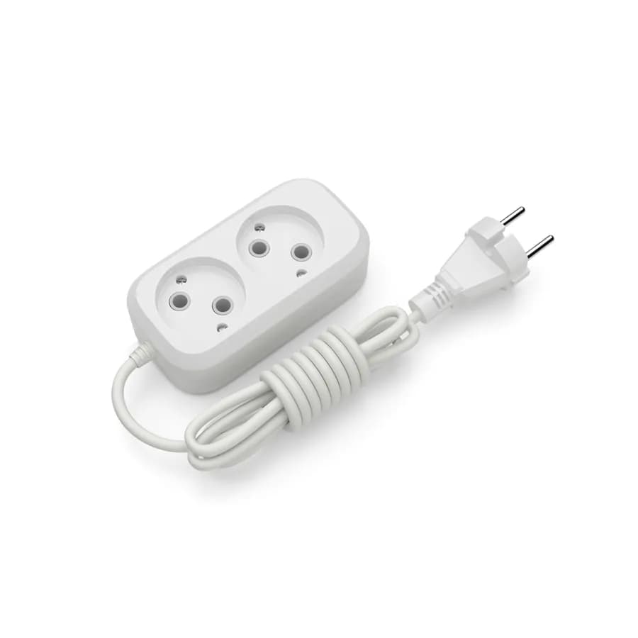 Удлинитель блочный (ABS) ELECTRUM 2 гнезда 2м (C-ES-1782) - 798288301