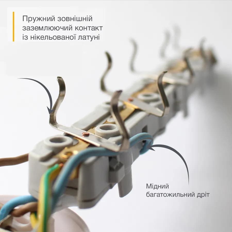 Удлинитель ELECTRUM 5 розеток 3 м с заземлением и выключателем (C-ES-1539) - 384917463