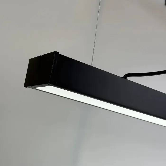 Подвесной светильник 36W 3240Лм 6500К 120см черный (металл) Lens - 209811