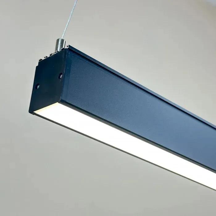 Лінійні світильники підвісні 40W 5000К 1200мм чорний Led-Story Profi - 209848
