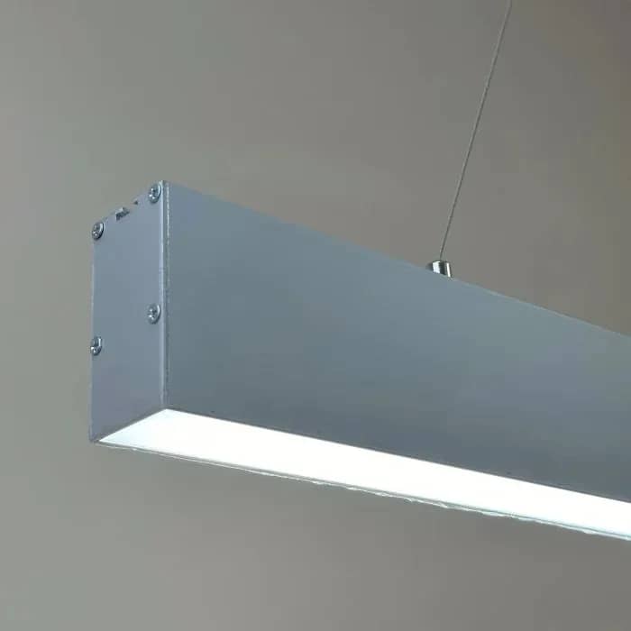 Підвісні світильники 50W 7000Lm (140Lm/W) 5000К 1000мм сріблястий корпус - 209864