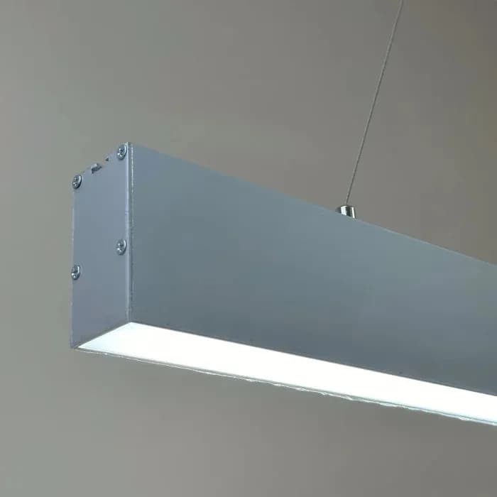Підвісні світильники 50W 7000Lm (140Lm/W) 5000К 1000мм сріблястий корпус - 048984579