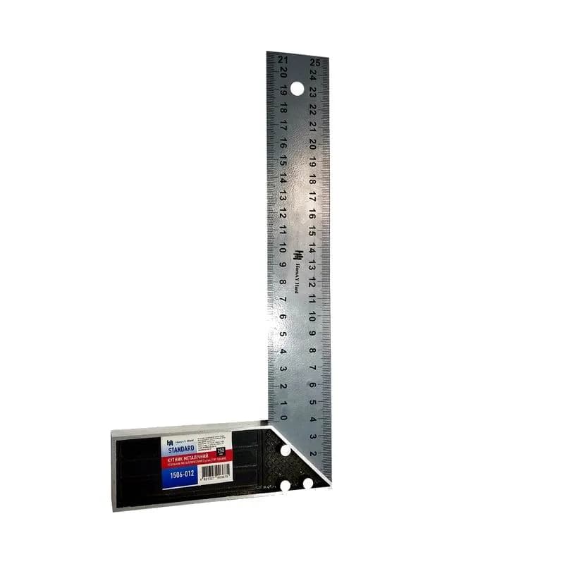 Угольник STANDARD, 250 мм, металлический - 786281893