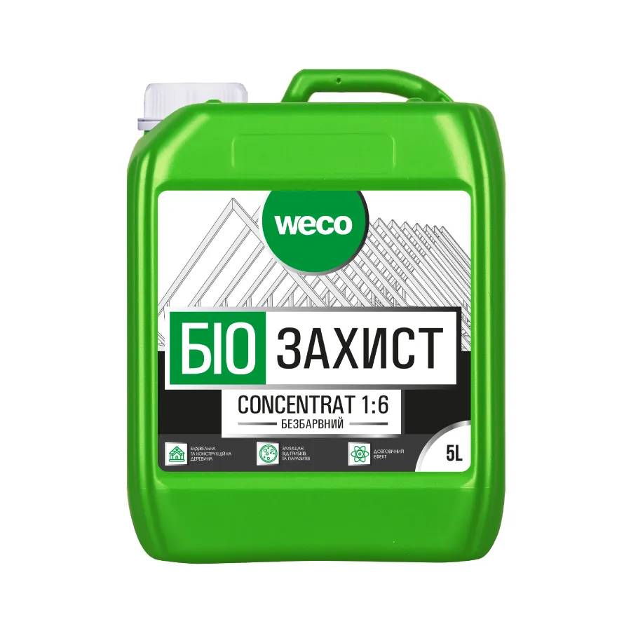 Ґрунтовка “Біо Захист. Concentrat 1:6” (Безбарвна) WECO 5 л. - 209972