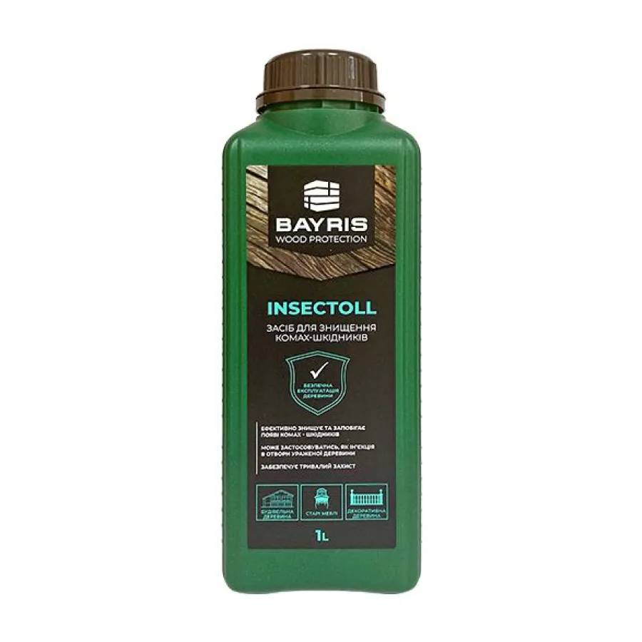 INSECTOLL. Засіб для знищення комах-шкідників Bayris Безбарвний 1 л. - 209979