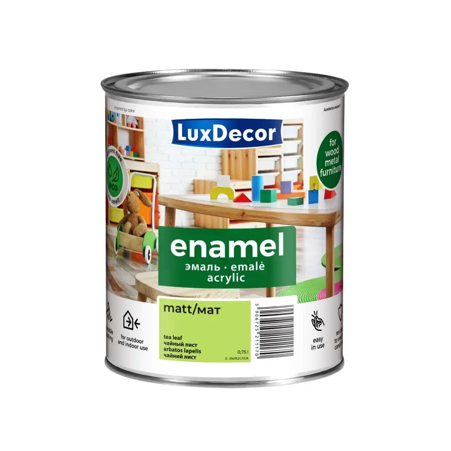Акрилова емаль (матова) LuxDecor слонова кістка 0,75 л. - 210028