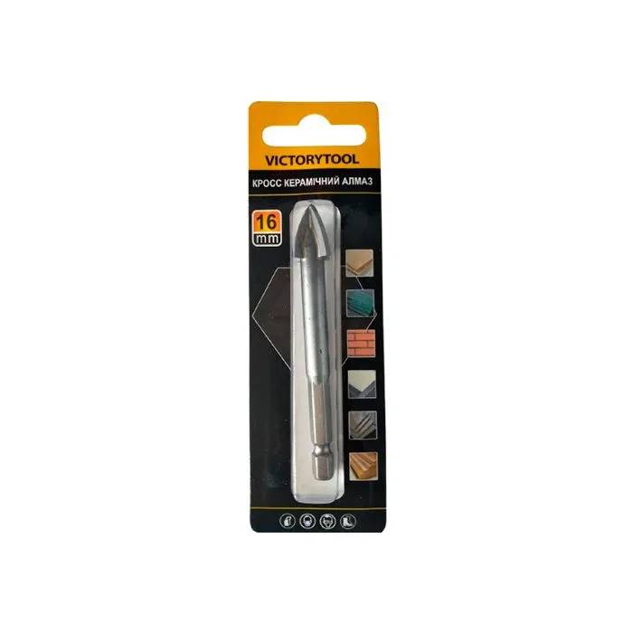 Свердло по плитці з шестигранним хвостовик VICTORYTOOL 16 мм (П116) - 210094