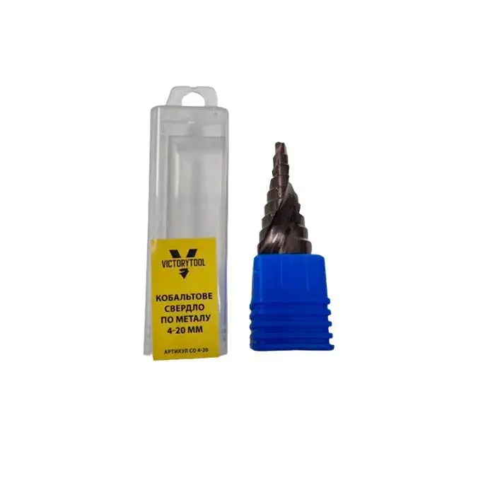 Свердло ступеневе VICTORYTOOL HSS-CO 4-20 мм (Co4-20) - 210104