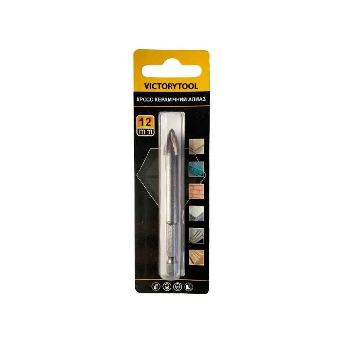 Свердло по плитці з шестигранним хвостовик VICTORYTOOL 12 мм (П112) - 210117