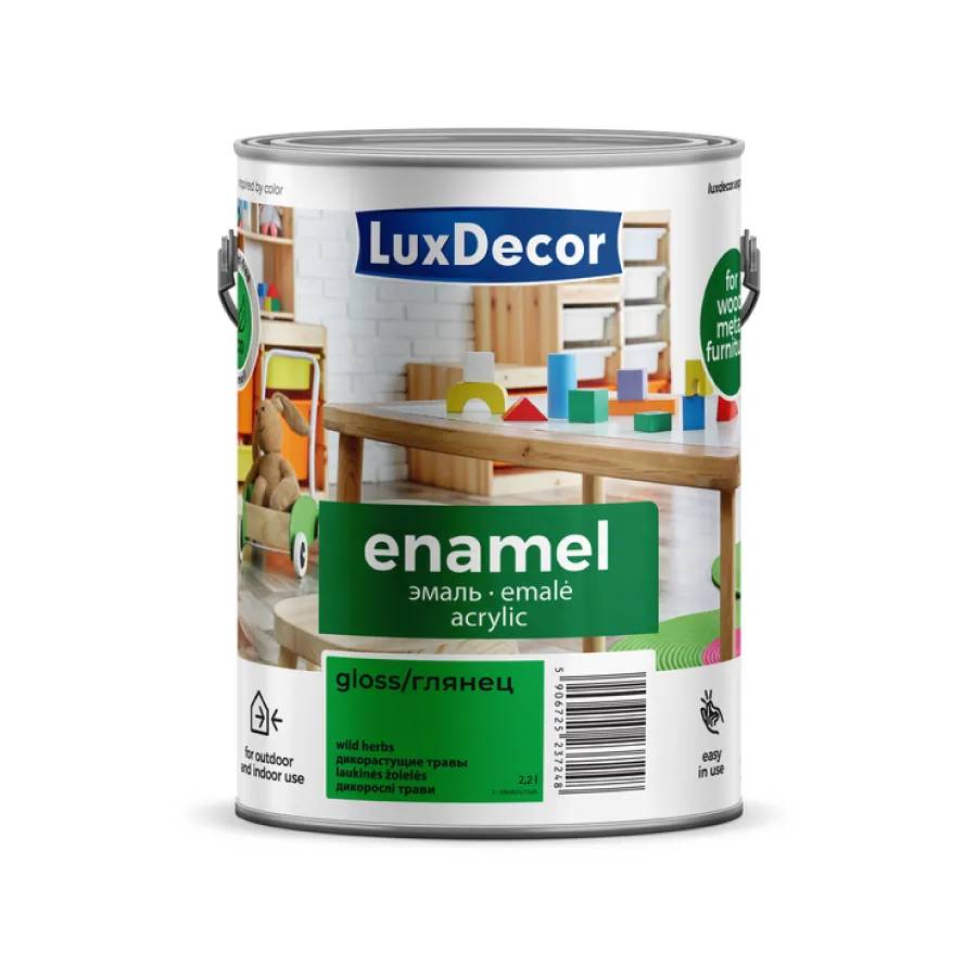 Акрилова емаль (глянцева) LuxDecor чорний діамант 2,2 л. - 210299