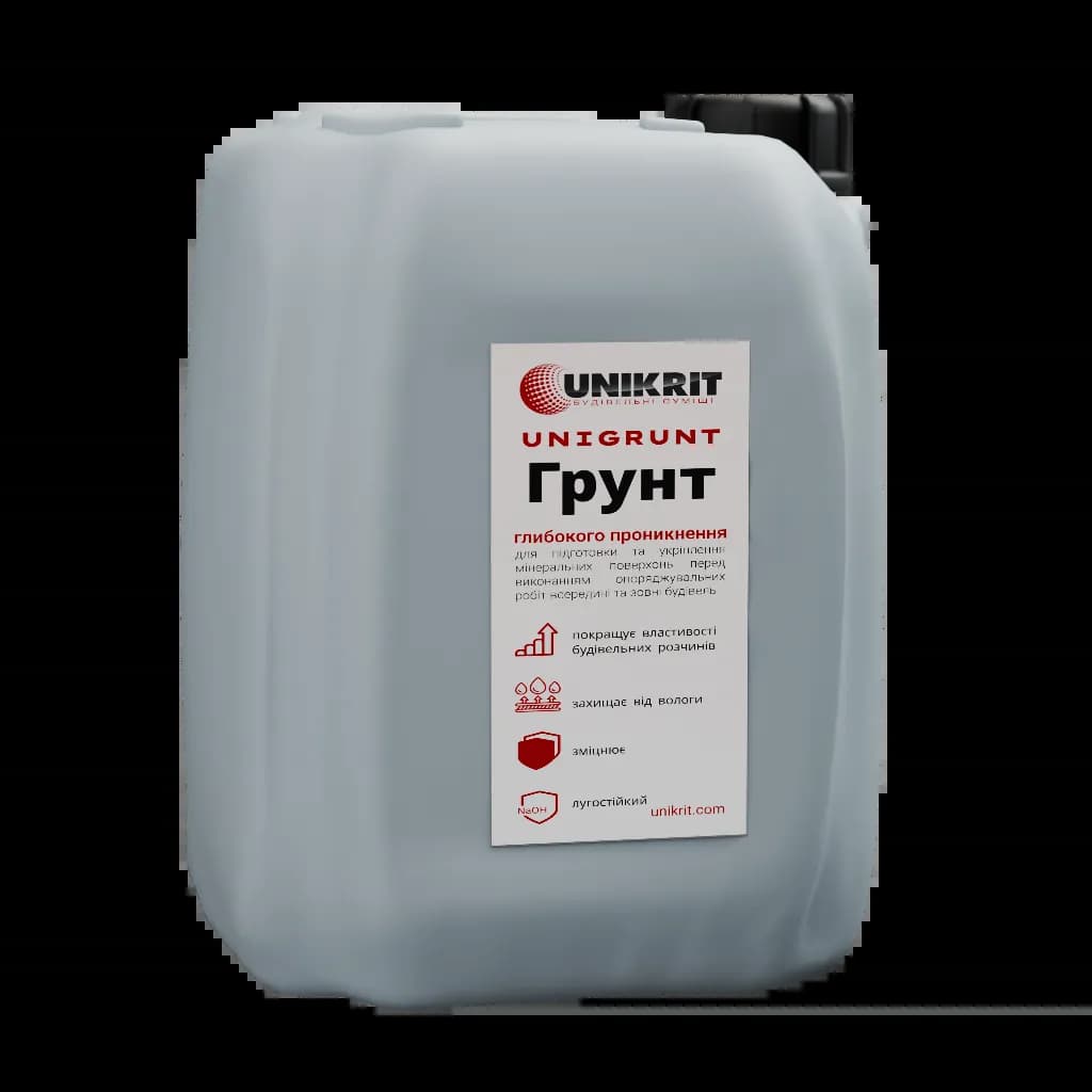 Грунт глибокого проникнення UNIKRIT UNIGRUNT 5л - 008477355