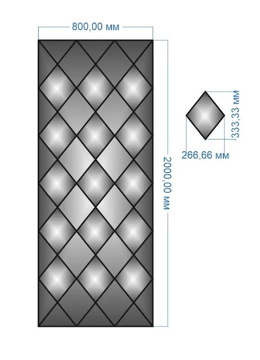 Панно дзеркальне YUF_GLASS 2000х800 мм - 210494
