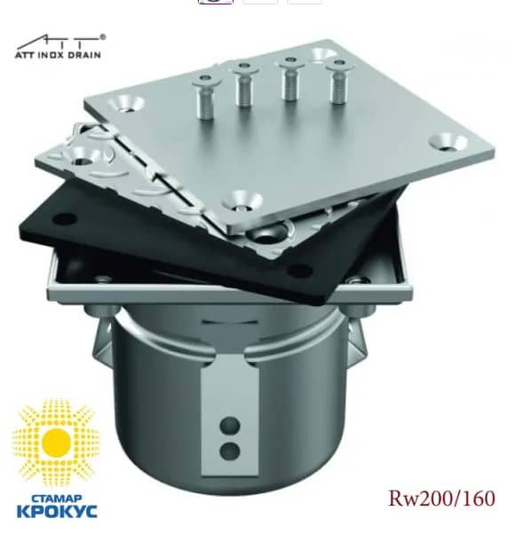 Ревізія прочищення ATT Inox Drain RW200/160 - 648637964