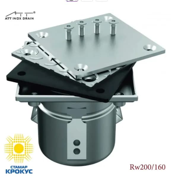 Ревізія прочищення ATT Inox Drain RW200/160 - 648637964