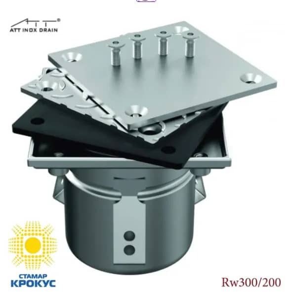 Ревизия/Прочистка Rw300 с вертикальным выпуском DN200 - 089635115