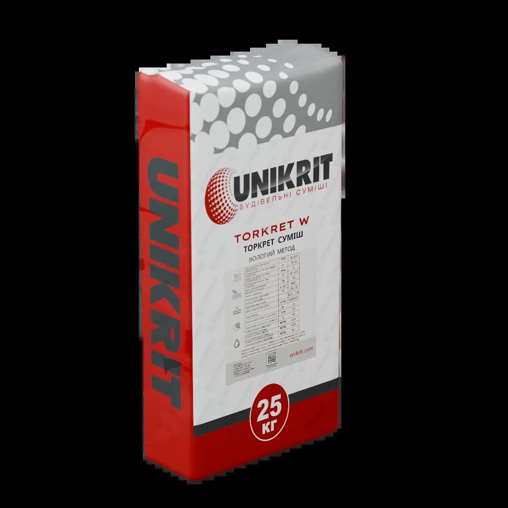 Суміш для вологого торкретування UNIKRIT TORKRET W - 236241682
