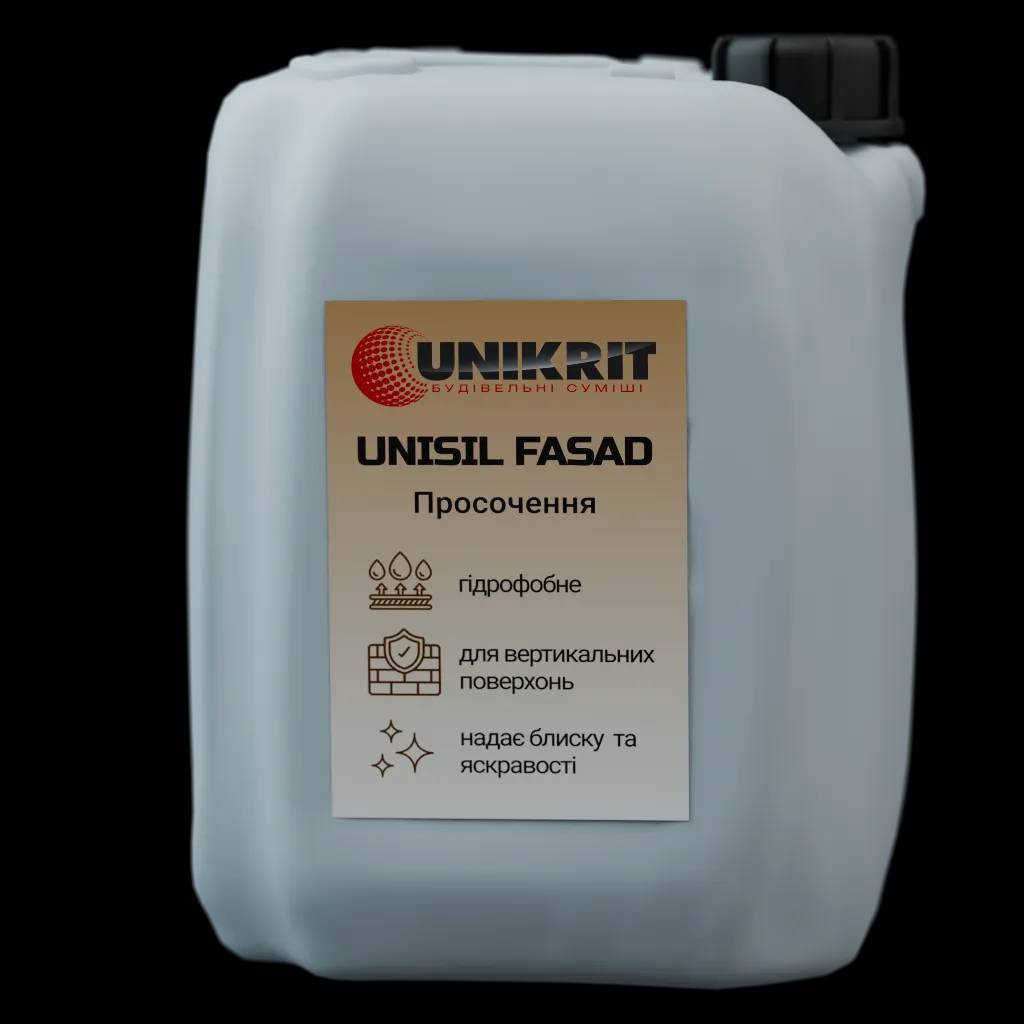 Просочення-зміцнювач UNIKRIT UNISIL fasad 20л - 210802