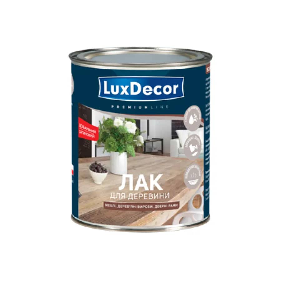 Меблевий лак для деревини (сатиновий) LuxDecor 0,75 л.
- 210819