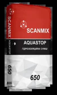 Гідроізоляційна суміш SCANMIX AQUASTOP 650 Сірий 25 кг (229379803) - 210971