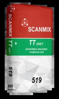 Шпаклівка стартова цементна сіра 519 SCANMIX TТ GREY (25 кг) - 444614128