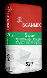 Шпаклівка фінішна біла 521 SCANMIX S WHITE(20кг) - 211033