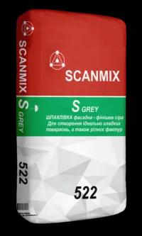 Шпаклівка фінішна світло-сіра 522 SCANMIX S GREY(20кг) - 211039