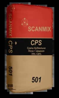 Смесь цементно-песчаная 501 SCANMIX CPS (25кг) - 211040