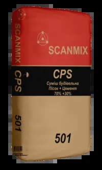 Смесь цементно-песчаная 501 SCANMIX CPS (25кг) - 128962110