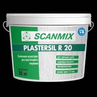 Штукатурка декоративная ""Короид"" силиконовая Scanmix ""PLASTERSIL R20"" (25 кг) - 211083