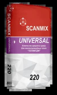 Смесь клеевая и армирующая для теплоизоляции SCANMIX UNIVERSAL ""Теплый Дом"" (25кг) - 497936946