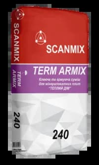 Смесь клеевая и армирующая для теплоизоляции SCANMIX TERM ARMIX ""Теплый Дом"" (25кг) - 342513715