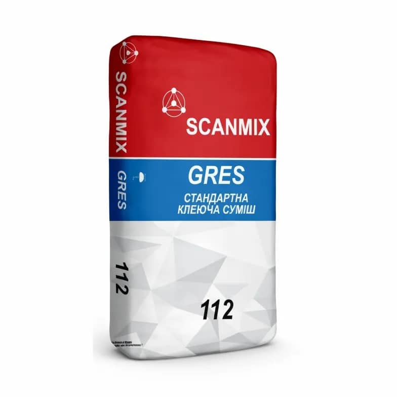 Суміш клейова еластифікована для мармуру та мозаїки SCANMIX 115 MULTISUPER WHITE (25кг) - 211095