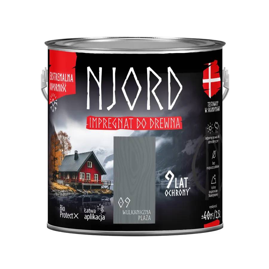 NJORD Імпрегнат для дерев’яних фасадів LuxDecor полярна ніч 2,5 л. - 211205
