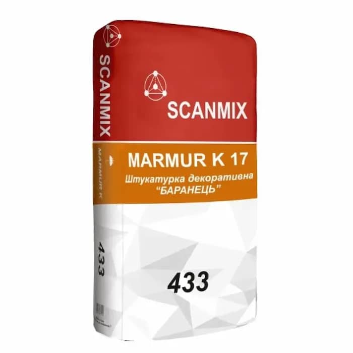 Штукатурка декоративна SCANMIX Біла Камінцева 1,7мм 25кг (384294482) - 211324