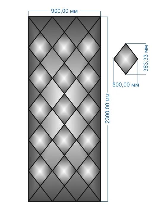 Панно дзеркальне YUF_GLASS 2300х900 мм - 326915037