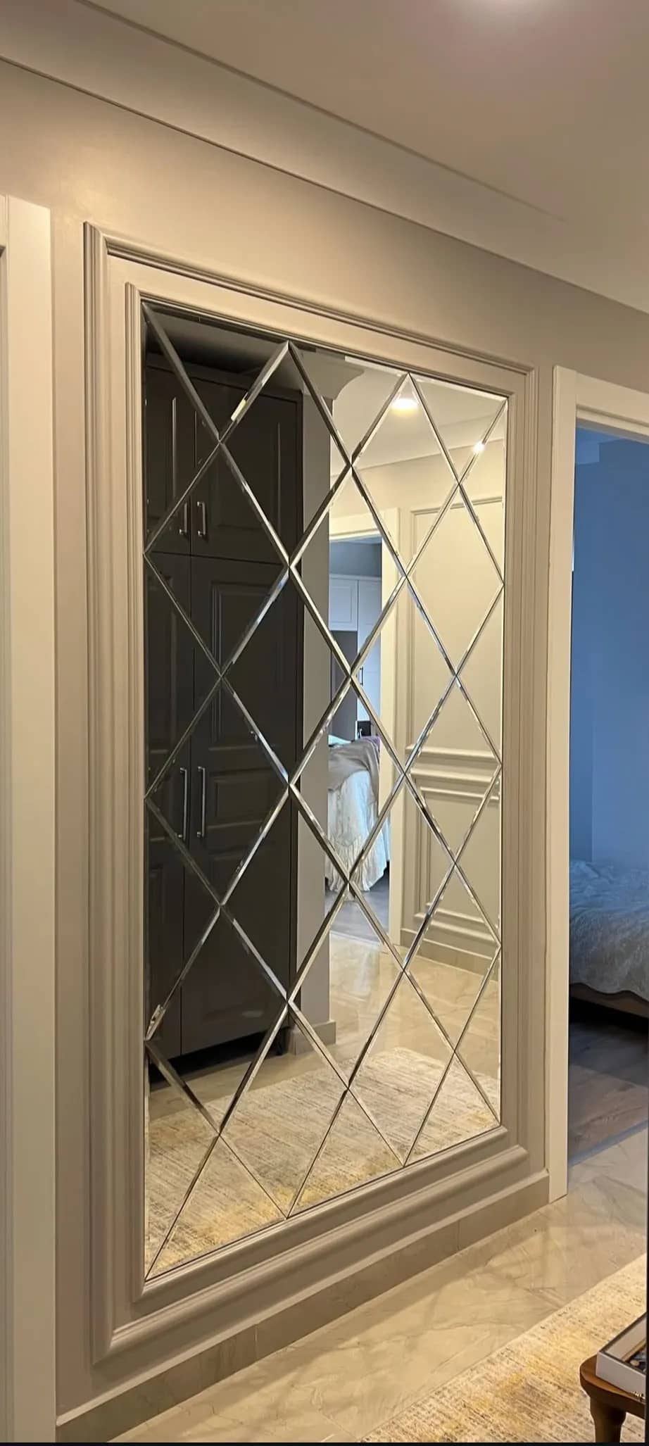 Декор дзеркальний Yuff_glass срібло Ромби 2500х1000 мм (638075502) - 211781