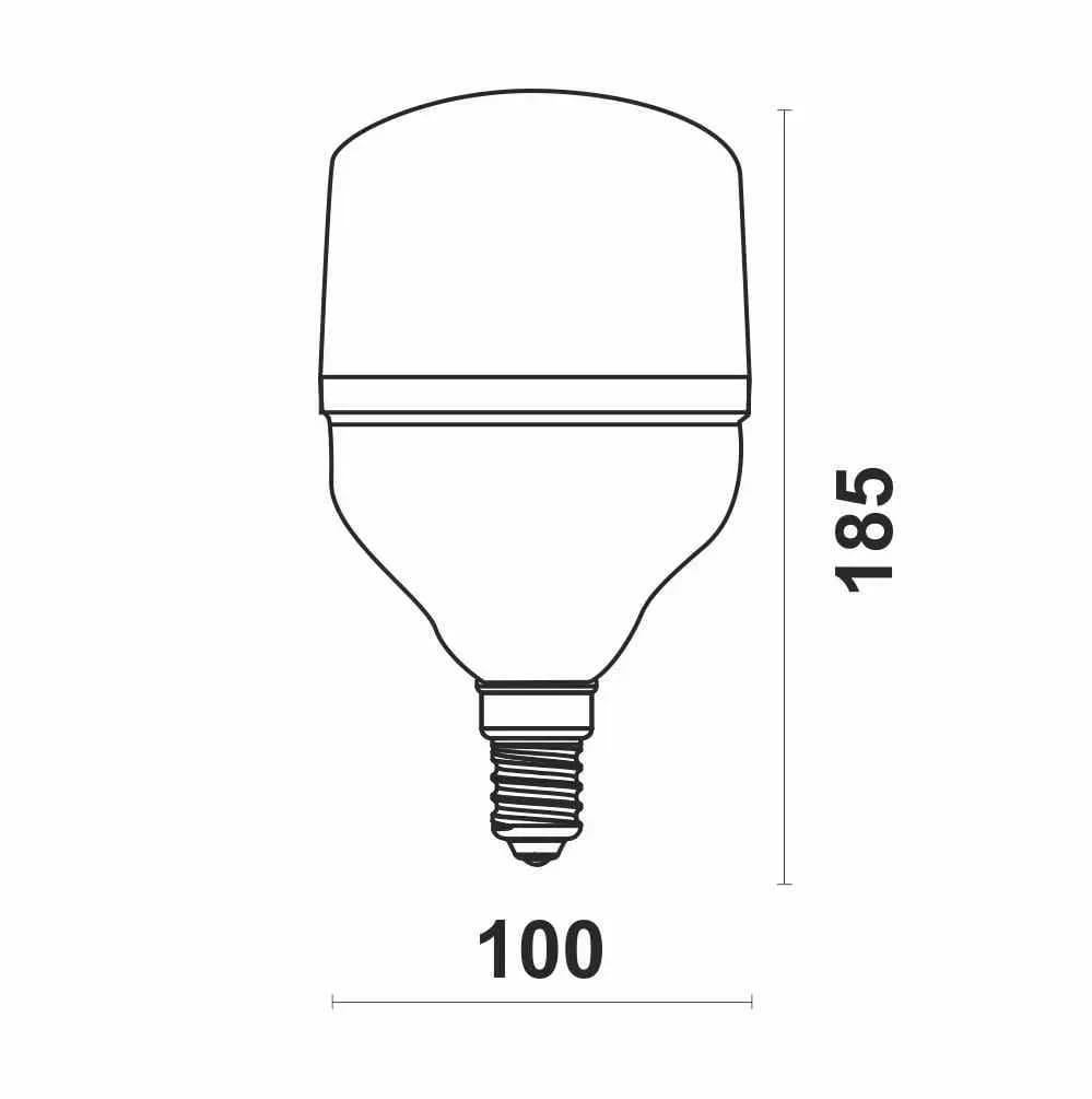 Лампа высокой мощности T100 30Вт 6500К E27 ECO - 502137753