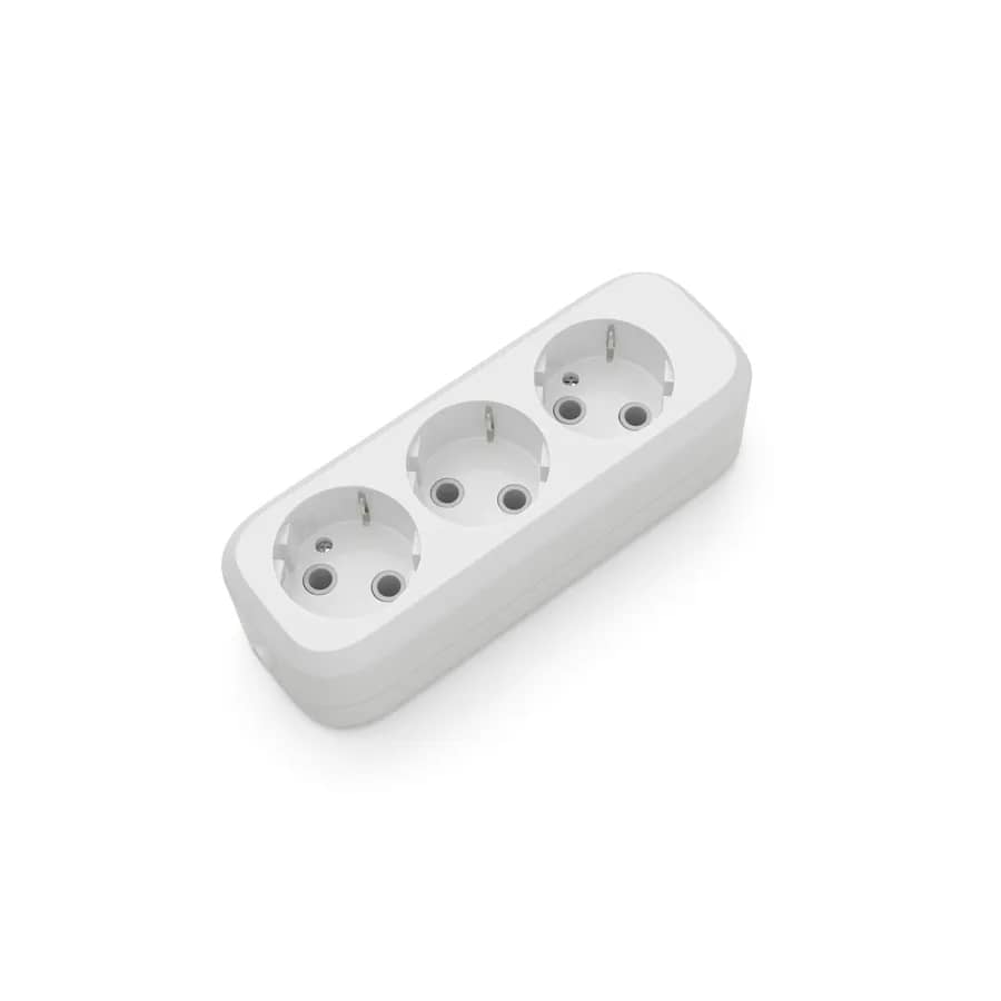 Розетковий блок ELECTRUM 3 розетки із заземленням (C-SM-1778) - 211813