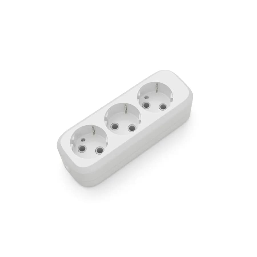 Розеточный блок ELECTRUM 3 розетки с заземлением (C-SM-1778) - 284864616