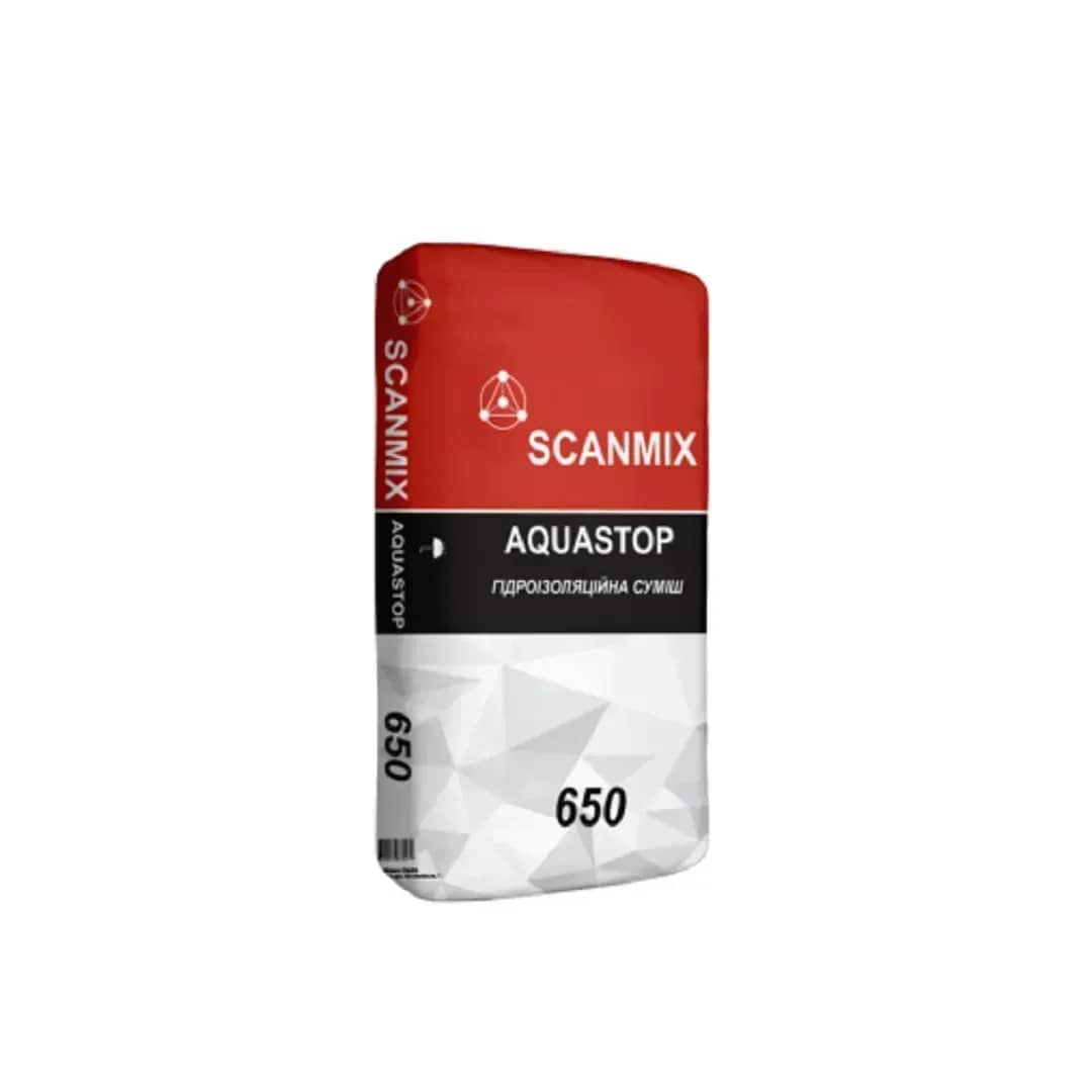 Смесь гидроизоляционная SCANMIX 651 AQUASTOP серая 25 кг (447438722) - 447438722