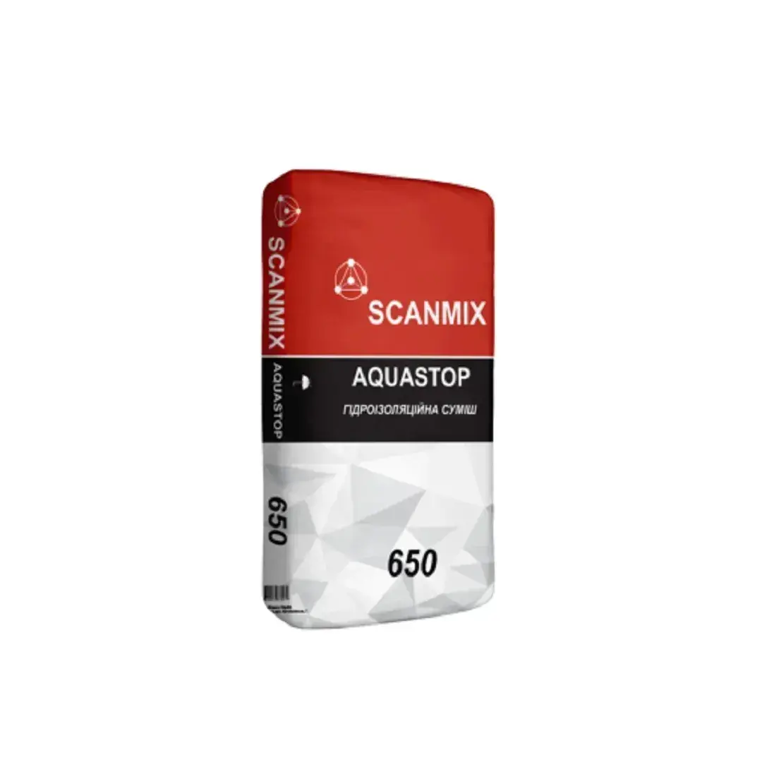 Смесь гидроизоляционная однокомпонентная SCANMIX 651 AQUASTOP(5кг) - 447438722