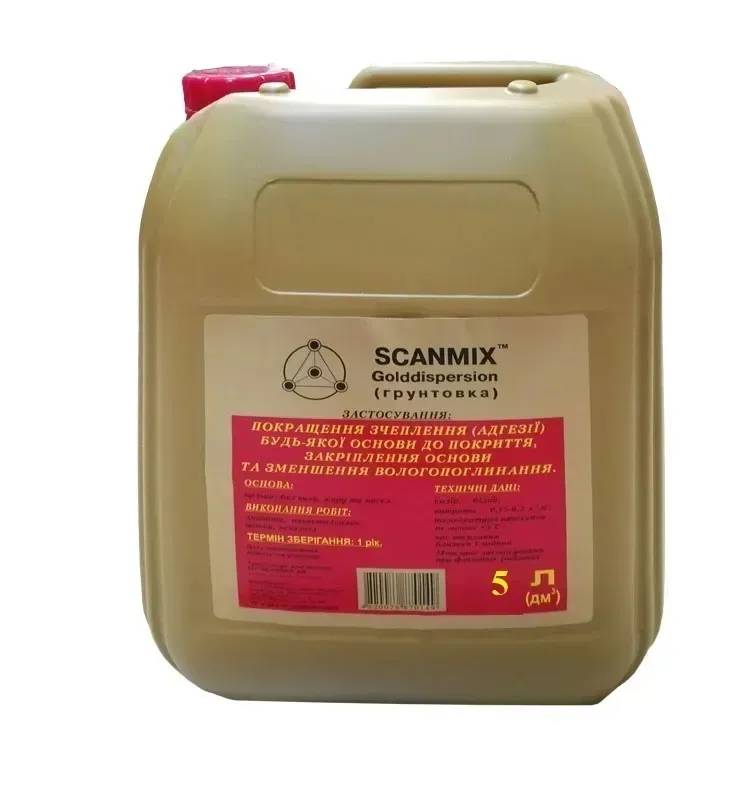 Грунт глибокопроникаючий Scanmix ""Gold"" (5л, 5 кг), кан. - 211916