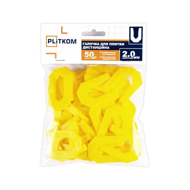 Галочка для плитки 2 мм Plitkom (50 шт) - 214023