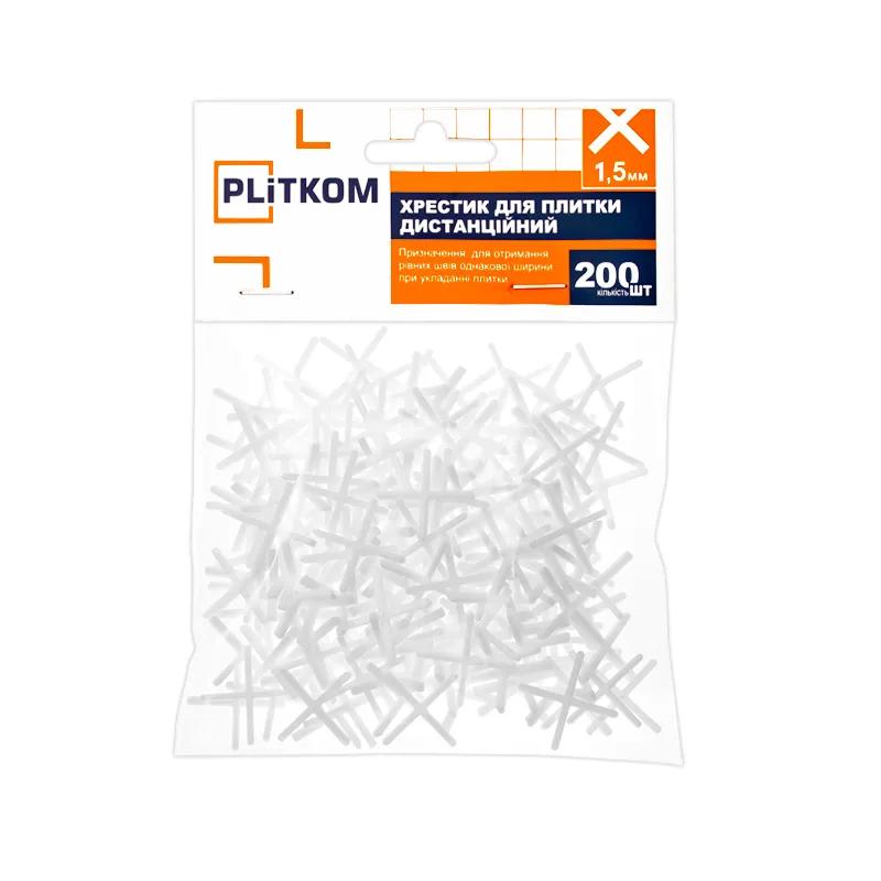 Хрестики для плитки 1.5 мм Plitkom (200 шт) - 214231